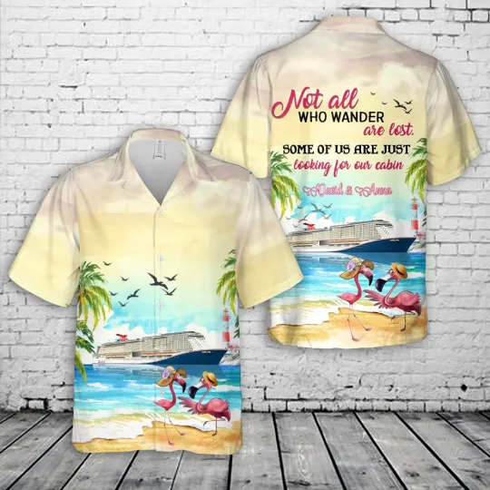 Discover Custom Name US Cruise Mardi Gras Hawaiian Shirt