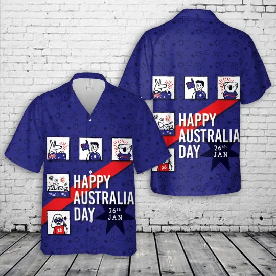 Discover Happy Australia Day 6 Hawaiian Shirt