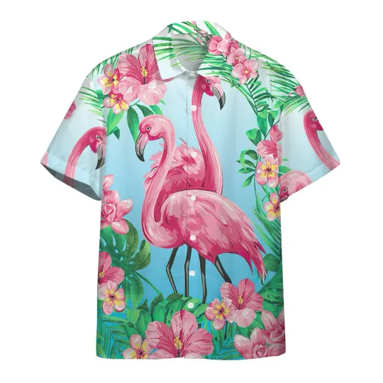 Discover 3D Flamingo Hawaii Shirt