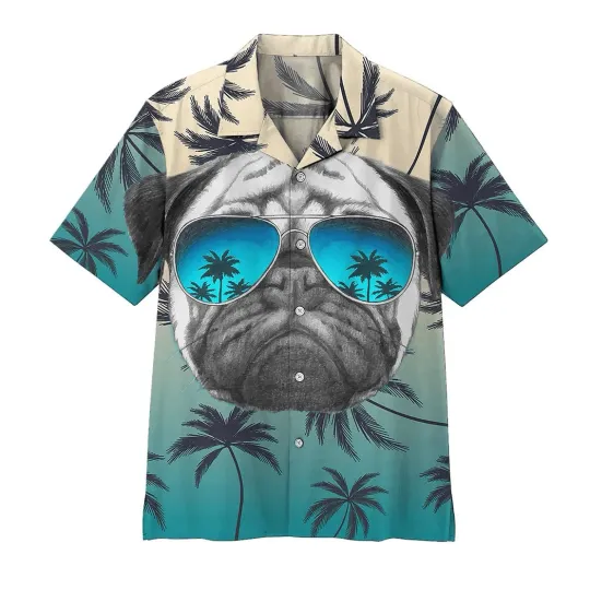 Discover Pug Summer Vibe Hawaiian Shirt Unisex Adult Hw6431