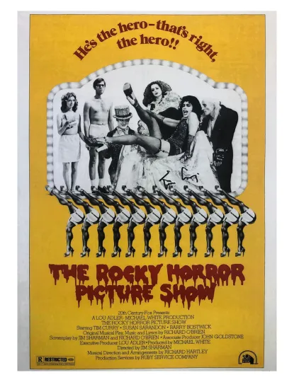 Discover Rocky Horror Poster Signed by Tim Curry