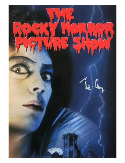Discover Rocky Horror  Poster Signed by Tim Curry