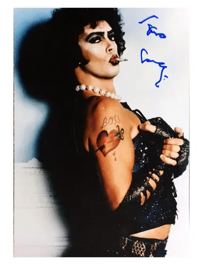 Discover Rocky Horror Poster Signed by Tim Curry Premium Matte Vertical