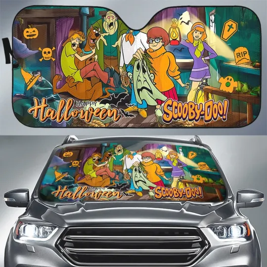 Discover Halloween Scooby-Doo Car Sun Shade