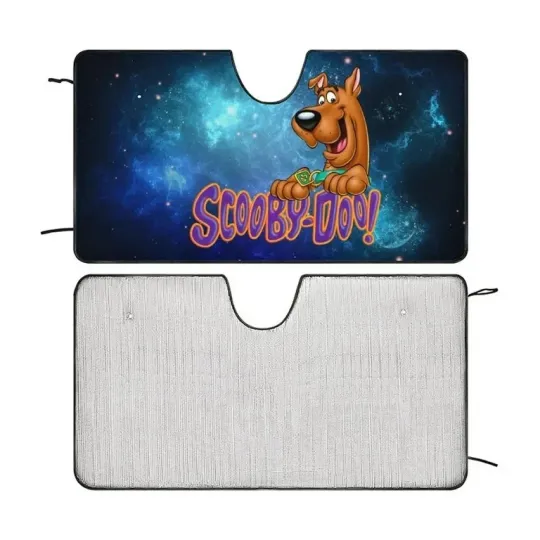 Discover Scooby Doo Car Windshield Sunshade Foldable Reflective Sun Visor