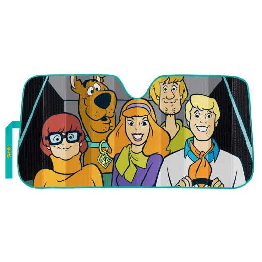 Discover Plasticolor Scooby-Doo Group Accordion Car Sun Shade