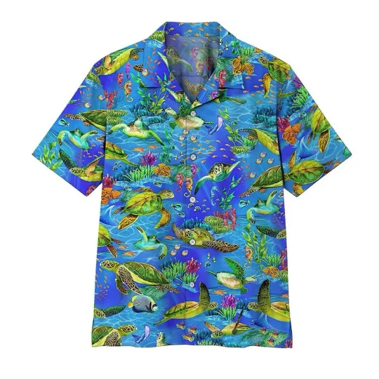 Discover 3D Sea Turtle Hawaii Shirt