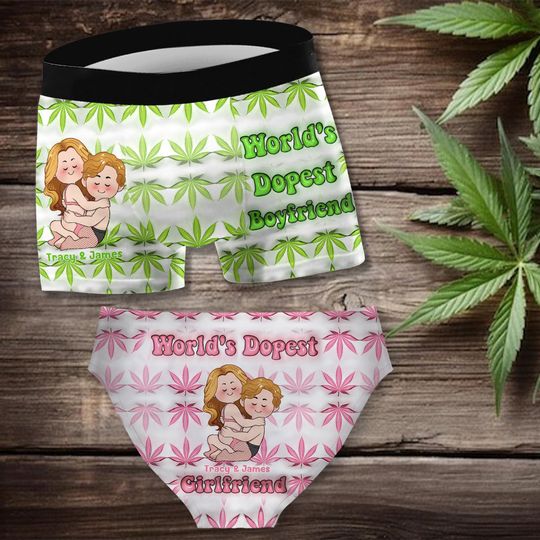 Discover Best Buds - Personalized Weed Women Briefs & Men Boxer Briefs