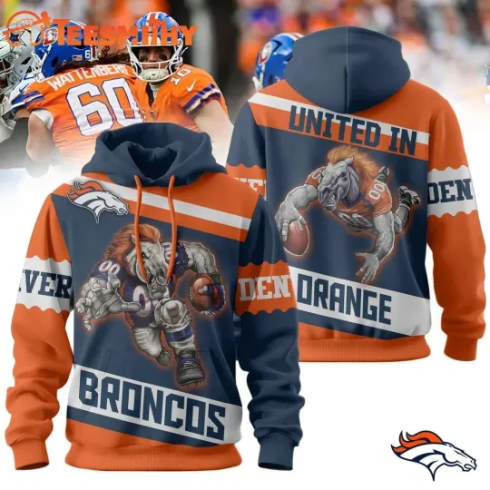 Discover Broncoss 2026 football United In Orange 3D Hoodie