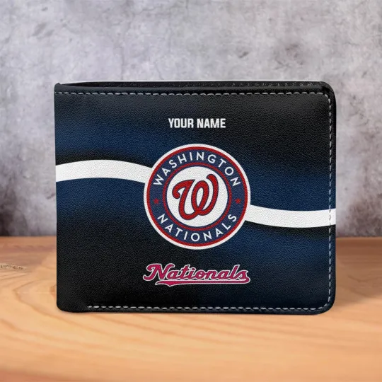 Discover Personalized Washington Baseball Nationalss Team Men Leather Wallet Gift For Him