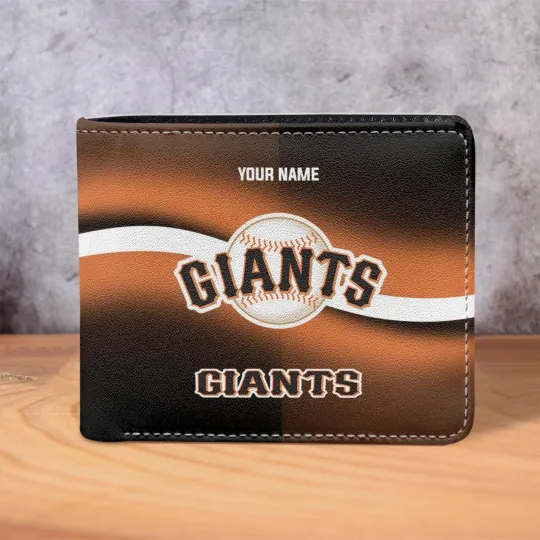 Discover Personalized San Francisco Baseball Giantss Team Men Leather Wallet Gift For Him