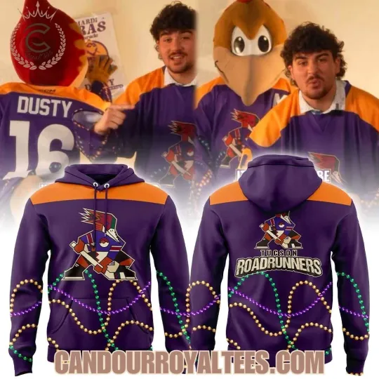 Discover Roadrunners Mardi Gras Night 2026 Hoodie