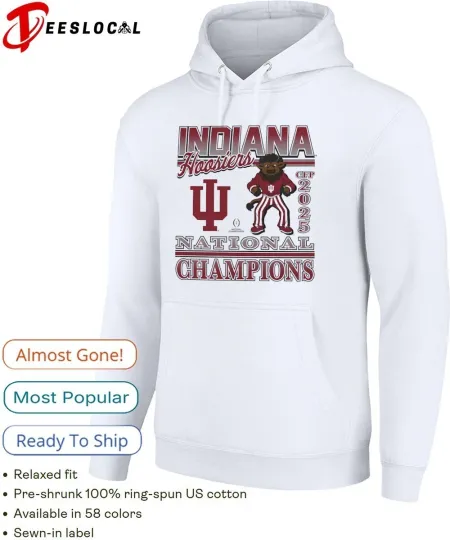 Discover Hoosiers National Champions undefeated Hoodie