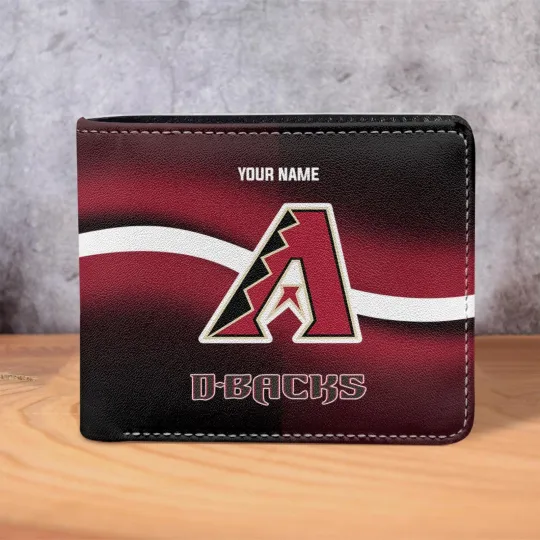Discover Personalized Arizonna Baseball Diamondbackss Team Men Leather Wallet Gift For Him