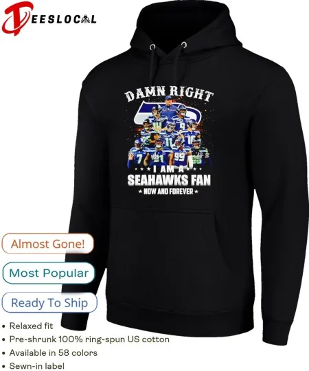 Discover Seahawks coach and players I am a Seahawks fan now and forever Hoodie