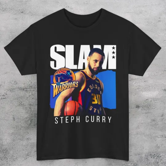 Stephen Curry GSW Slam Cover T-Shirt