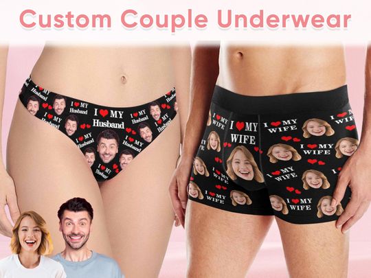 Discover Personalized Face Thong: Custom Photo Underwear, Couple Gift