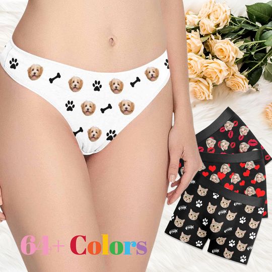 Discover Custom Face Thong: Personalized Photo Underwear, Pet Lover Gift