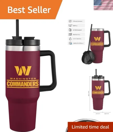 Discover football unisex-adult football Team Logo Insulated Travel Mug 40oz XL Tumbler