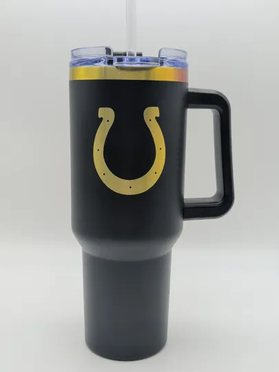 Discover football Indianpolis Colts Tumbler 40Oz Insulated Stainless Steel Drinking Bottle NEW