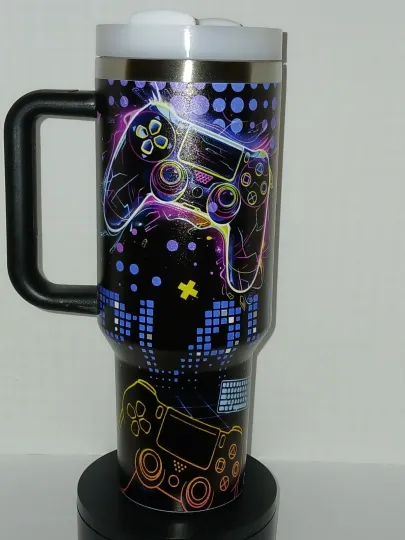 Discover 40oz Stainless Steel Game Mode Tumbler