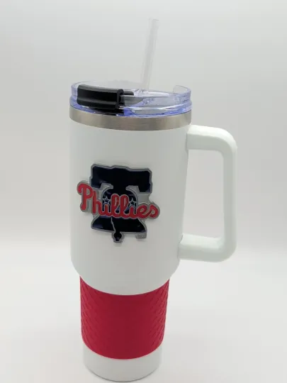 NEW Philadelphia Phillies 40 Oz Stainless Steel Insulated Tumbler Bottle