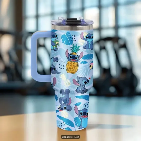 Discover 40 oz stainless steel stitch tumbler