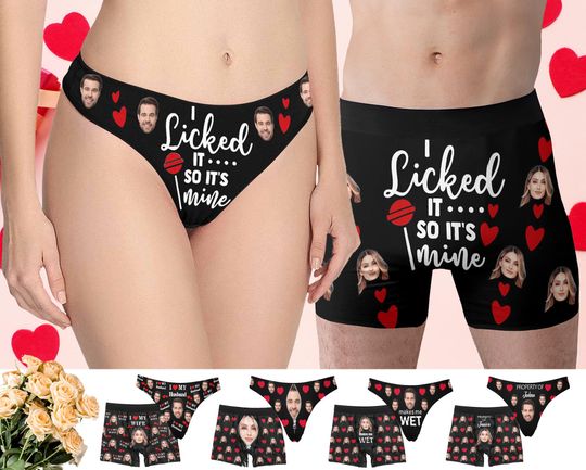 Discover Custom Face Underwear, Personalized Photo Thong, Anniversary Gift