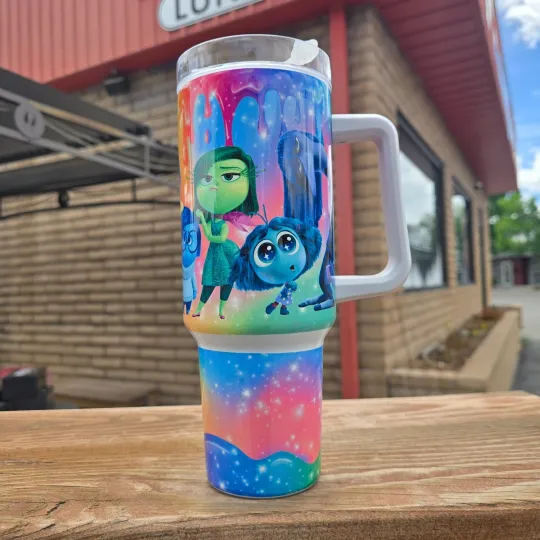 Inside out 40oz Tumbler - Stainless SteelColorful Cartoon Cup