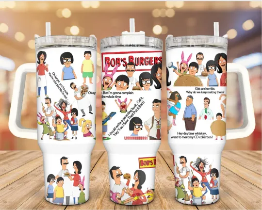 Discover Burgers Tumbler; 40 Oz Stainless Steel