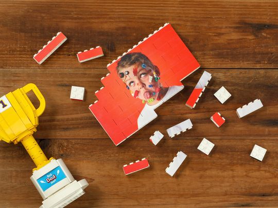 Custom Photo Brick Puzzle | Personalized Building Blocks | Unique Portrait Photograph Gift for Family | Photo Gifts for Couple Him Her