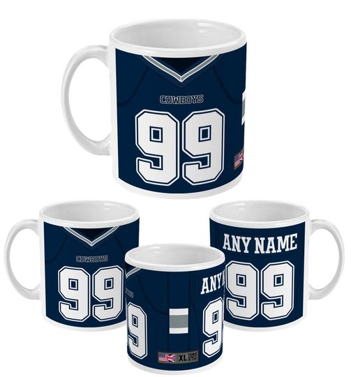 Dallas Cowboys 2022 Theme Personalised Jersey 11oz Mug