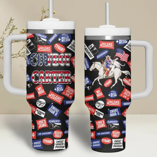 Discover Cowgirl Country Music Inspired Tumbler With Handle – 20oz 30oz 40oz