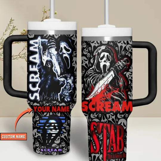Discover Custom Horror Film Fan Drinkware - 20oz, 30oz & 40oz Tumbler with Handle