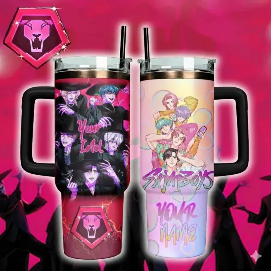 Discover Custom Kpop Pop Demon Theme Tumbler With Handle 20oz 30oz 40oz