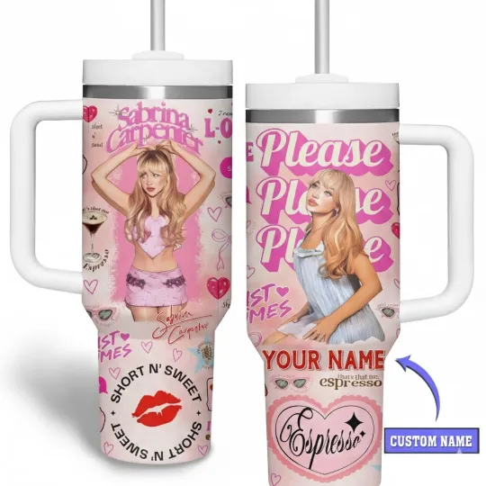 Discover Custom Blonde Pop Princess Music Inspired Handle Tumbler 20oz 30oz 40oz