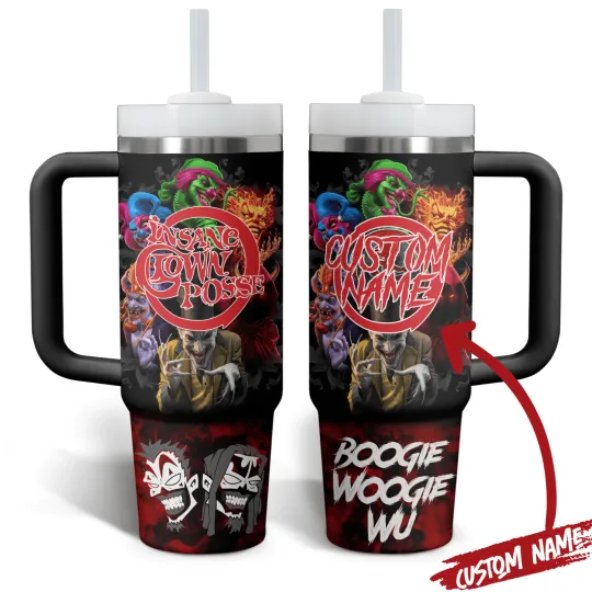 Discover Custom Dark Clown Music Tumbler With Handle – 20oz, 30oz & 40oz