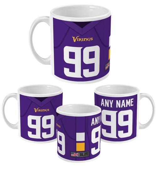 Minnesota Vikings 2021 Theme Personalised Jersey 11oz Mug