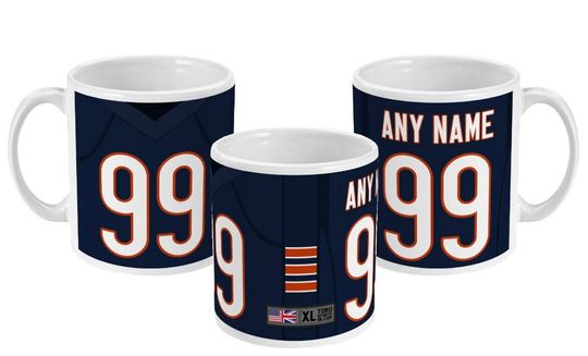 Chicago Bears 2021 Theme Personalised Jersey 11oz Mug