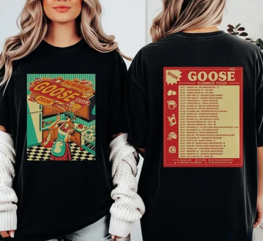 Discover Goose Summer Tour 2026 North America Two sided T-shirt