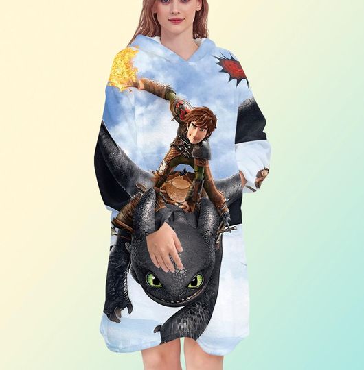 Discover How to Train Your Dragon Blanket Hoodie