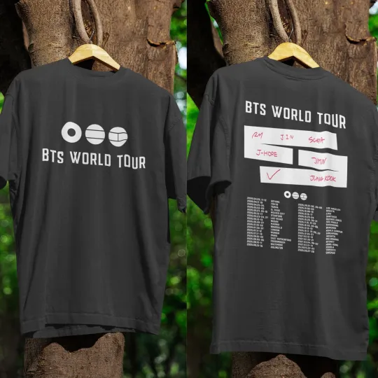 BTS World Tour 2026 K-pop ARMY Concert T Shirt