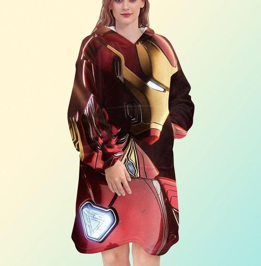 Iron Man Blanket Hoodie