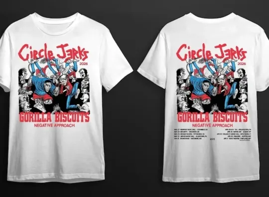 Circle Jerks Announce U.S. Tour 2026 T shirt T tshirt