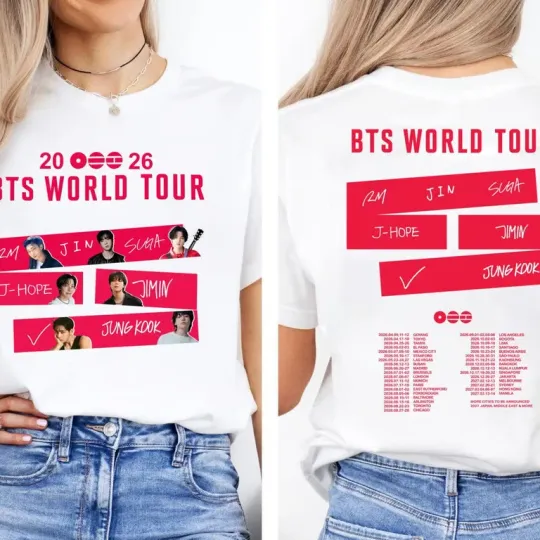 BTS World Tour 2026 Shirt, BTS Concert 2026 Shirt, Army Fan Gift