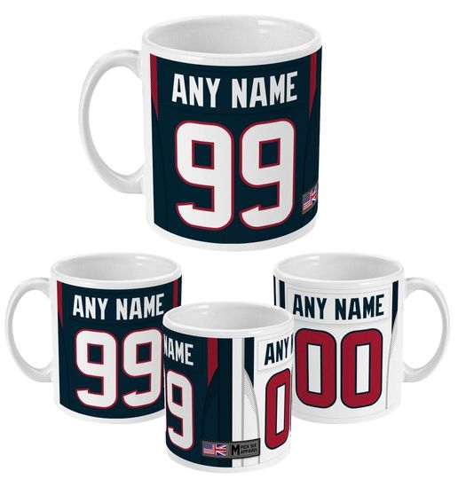 Houston Texans 2021/22 Theme Link Up Home Road Personalised Jersey 11oz Mug