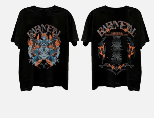 New Babymetal World Tour 2025-2026 North American With Tour Dates Shirt
