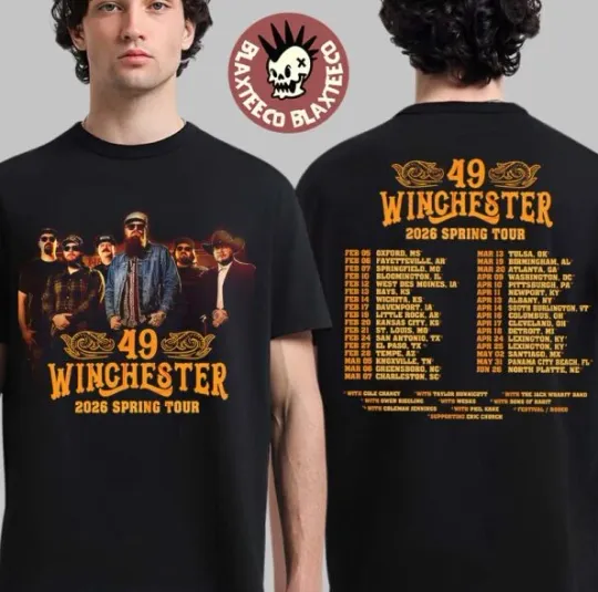 Discover 49 Wincheste1R 2026 Spring Tour North American City Dates Two Sided T-Shirt