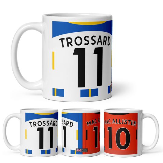 Discover Brighton 22/23 Theme Personalised E P L Football Shirt 11oz Mug Gift