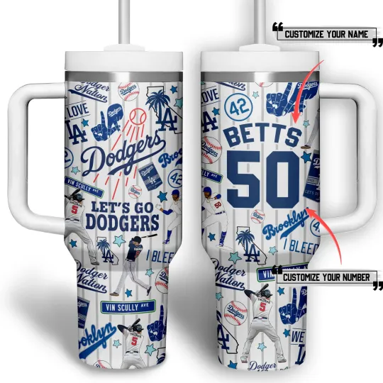 Discover Los Angeles Baseball Fan Custom Tumbler 20oz 30oz 40oz With Handle